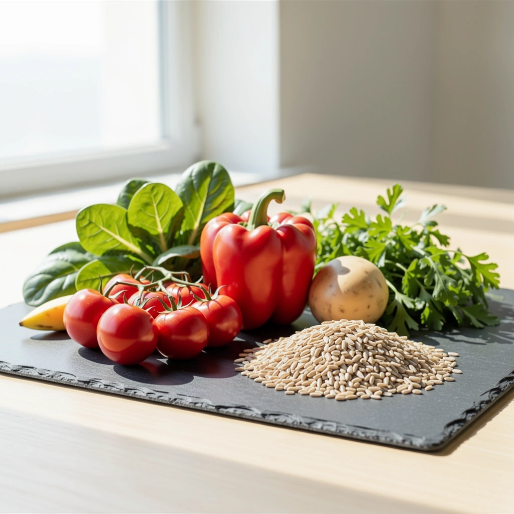 Frische Zutaten für eine gesunde Ernährung